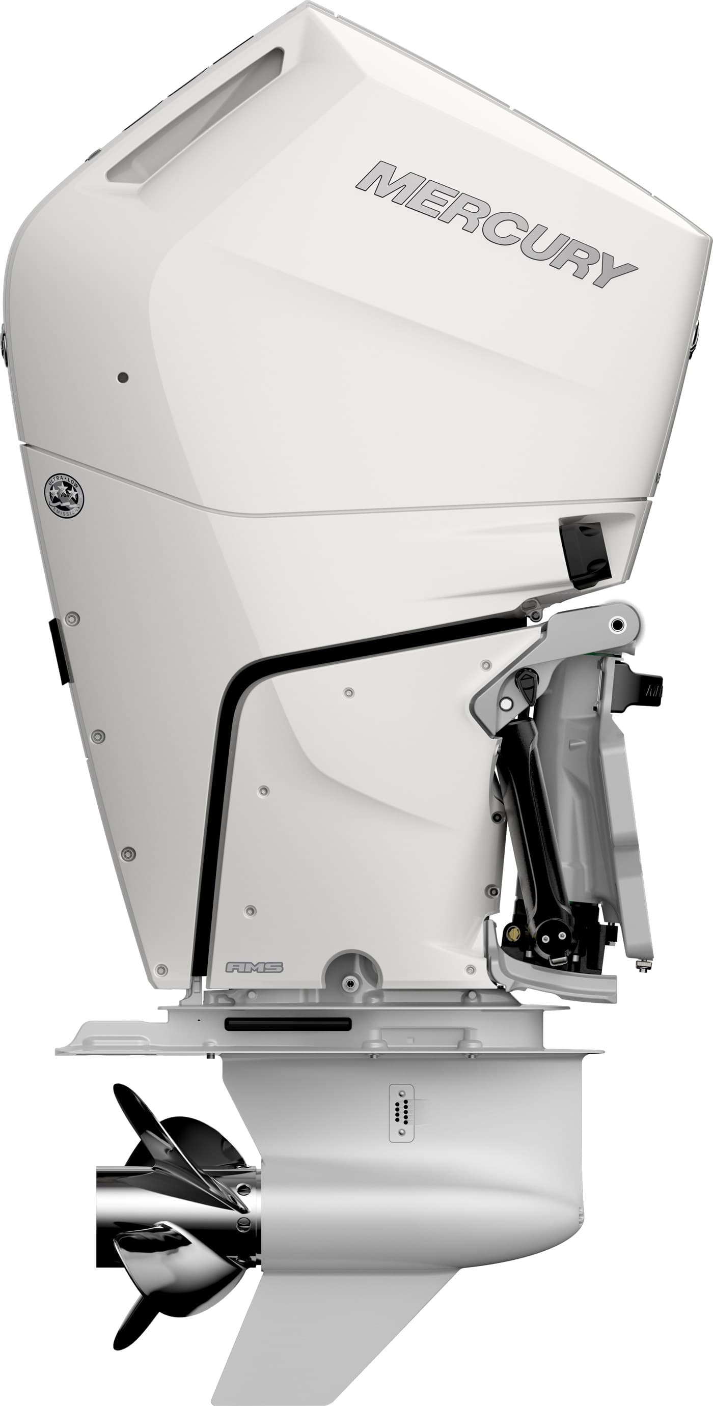 Mercury 350hp Verado Outboards · V10, Digital Throttle and Shift, Electric Start, 30″ Shaft, Counter Rotation · 350CXXL